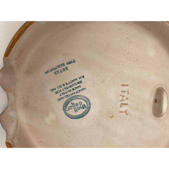 The Cellar Man and Woman Wall Ceramic Trivets Made in Italy Decor Hand Painted - Picture 5 of 10